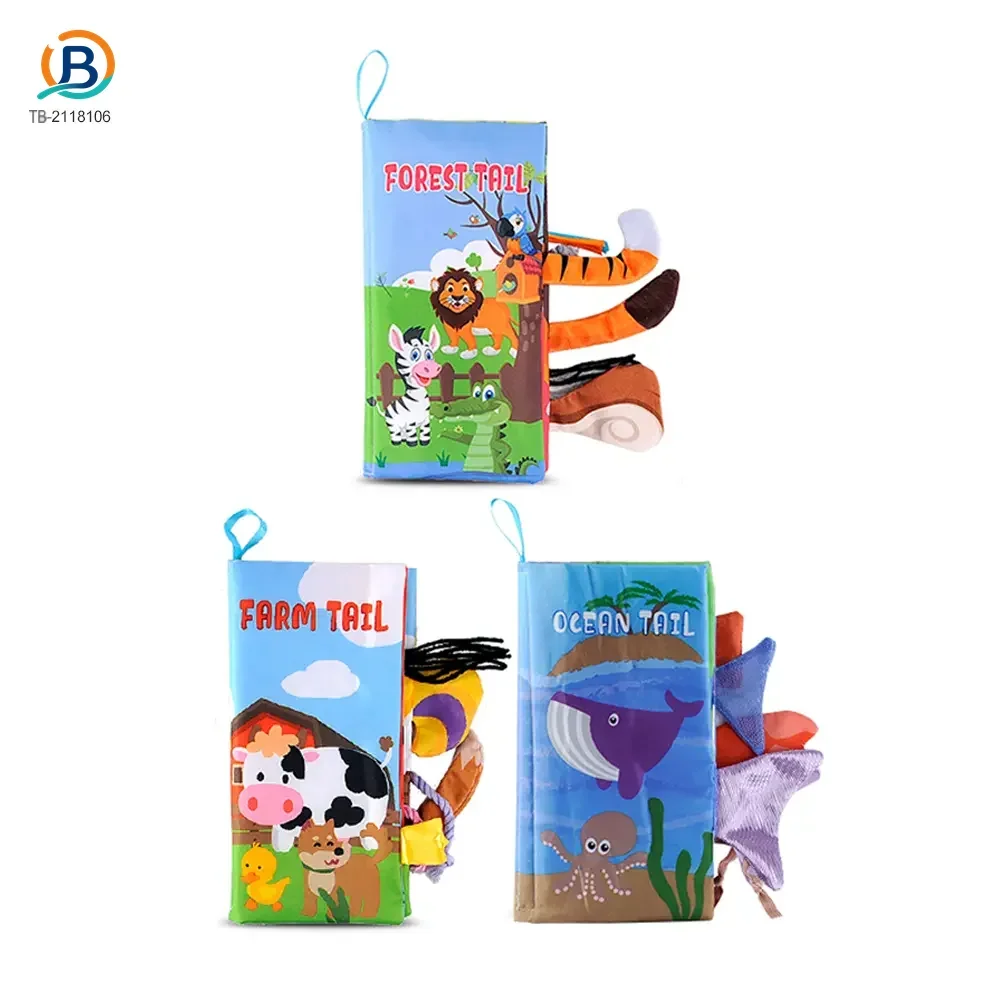 Animal Washable Tails Cloth Book Touch (TB-2118106) — product photograph 4