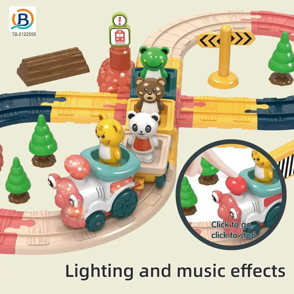 Light Music Train Track Set, 47 pcs (TB-2122555) — product photograph 2