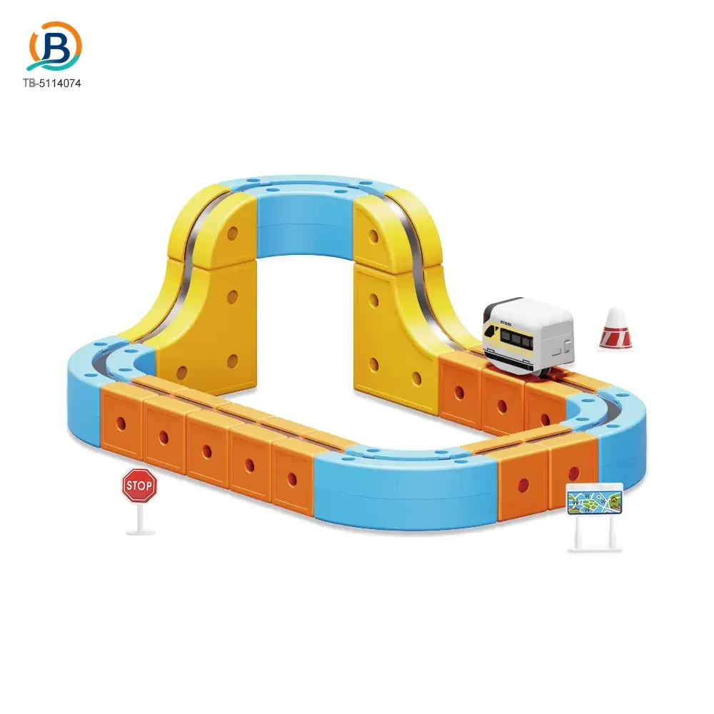 Versatile Magnetic Railcar Toy, 68pcs Electric Magnetic Train Set (TB-5114074) — product photograph 1