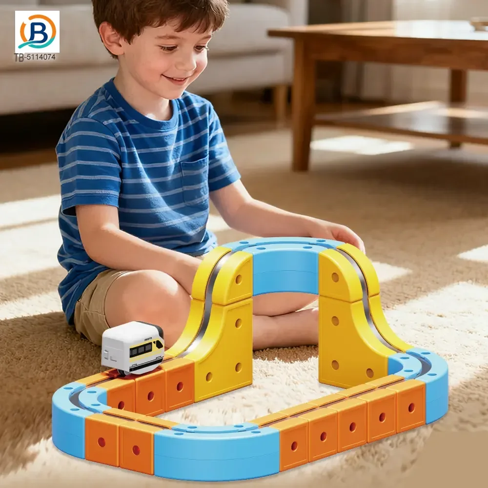 Versatile Magnetic Railcar Toy, 68pcs Electric Magnetic Train Set (TB-5114074) — product photograph 2