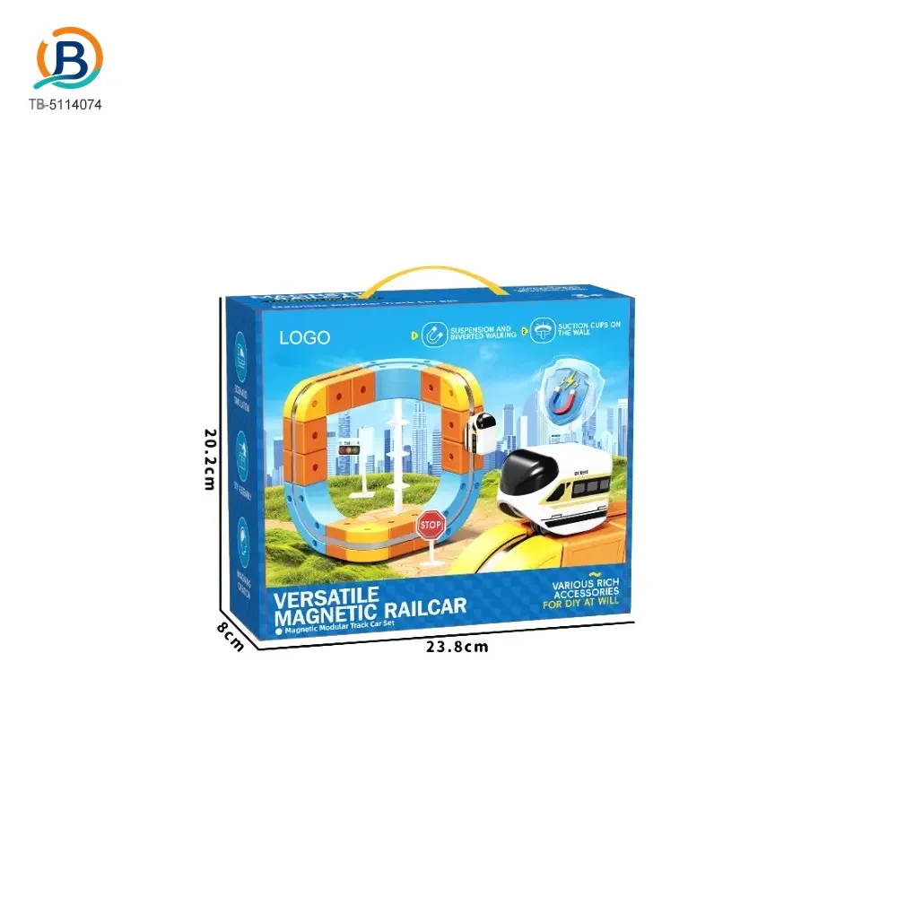 Versatile Magnetic Railcar Toy, 68pcs Electric Magnetic Train Set (TB-5114074) — product photograph 4