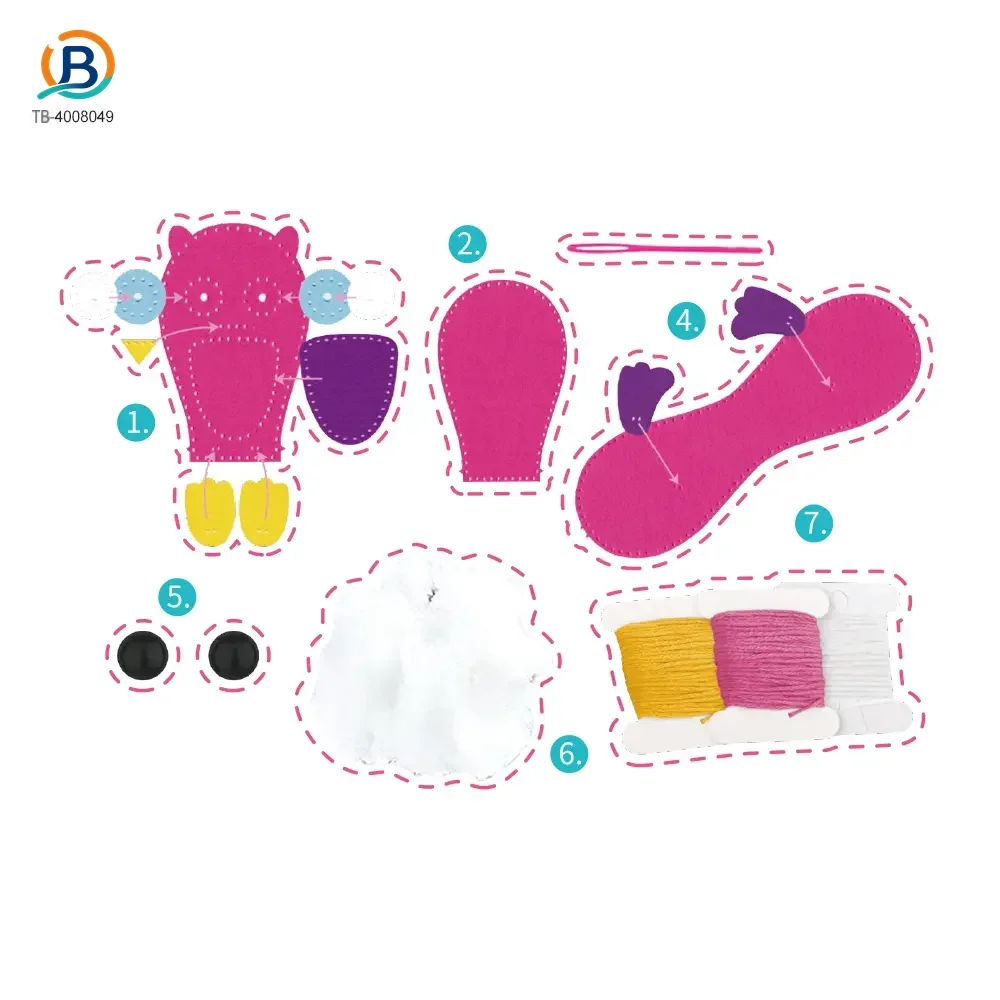 DIY Owl Doll Toy, Sewing Kit (TB-4008049) — product photograph 5