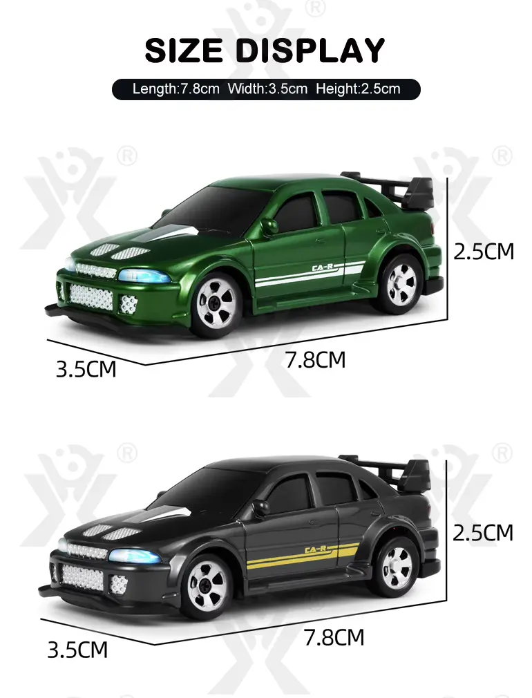 1/64 2.4G 4WD Mini Drift RC Car LED Light, High Speed Racing Remote Control Vehicles Models Desktop Toys (TB-5131038) — illustrated product details, panel 6