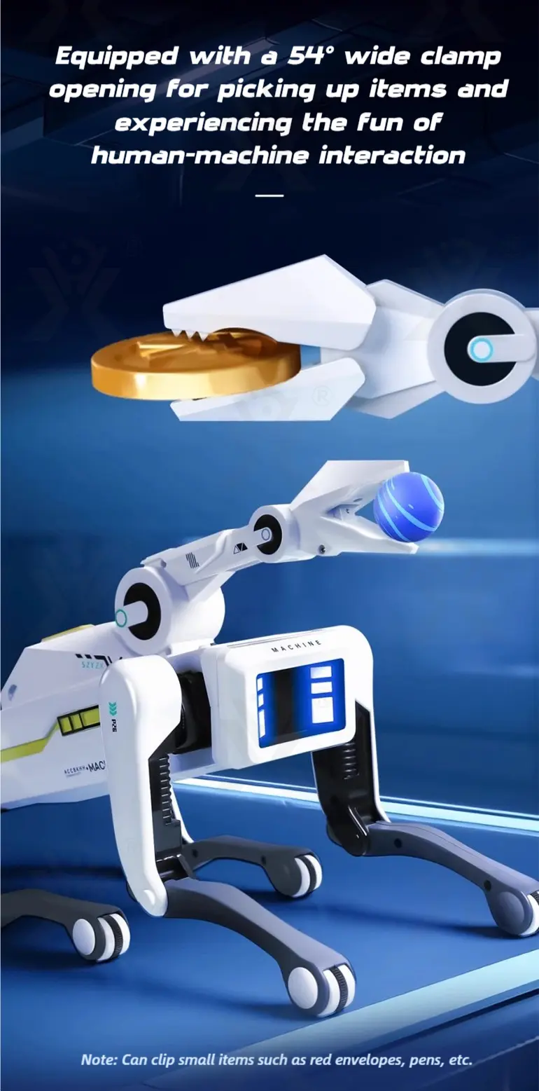 AI Robot Dog, Multifunctional Mechanical Dog With Bionic Hand (TB-5143053) — illustrated product details, panel 2