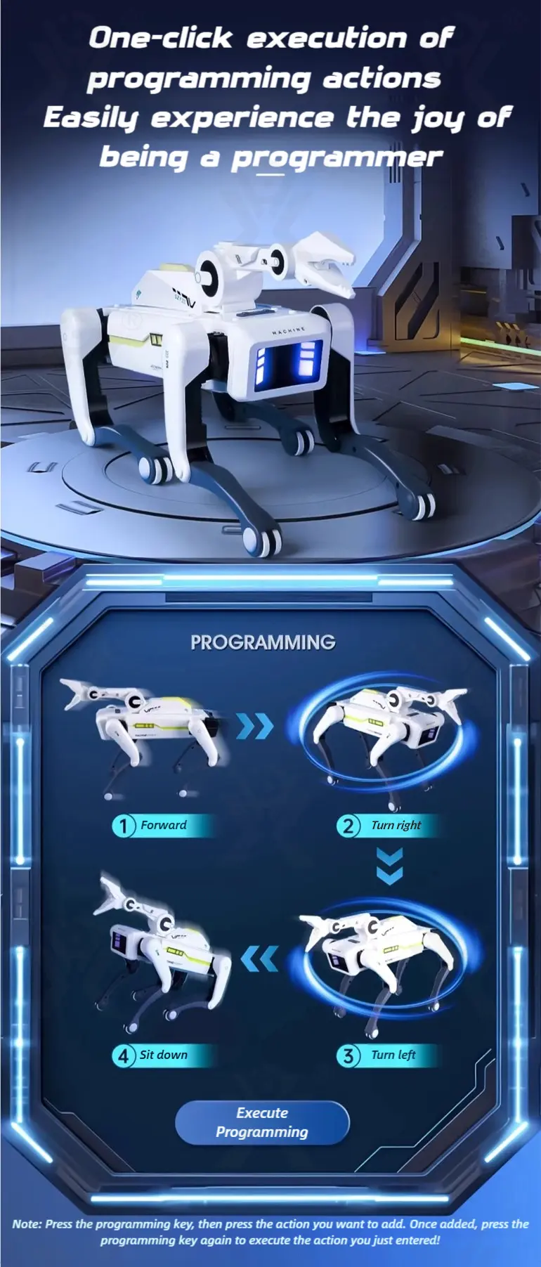 AI Robot Dog, Multifunctional Mechanical Dog With Bionic Hand (TB-5143053) — illustrated product details, panel 6