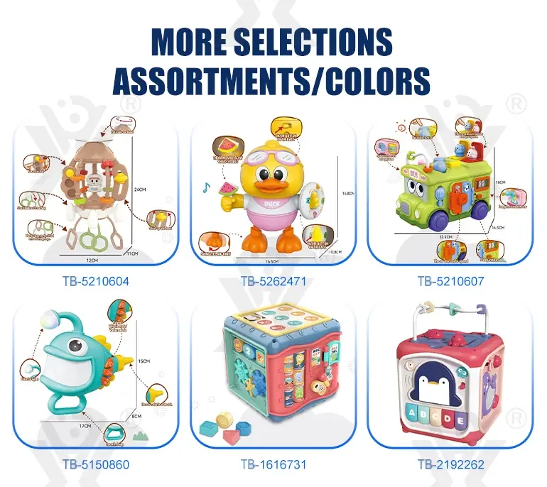 Baby Activity Cube Shape Sorting Activity Center (TB-1673150) — illustrated product details, panel 9