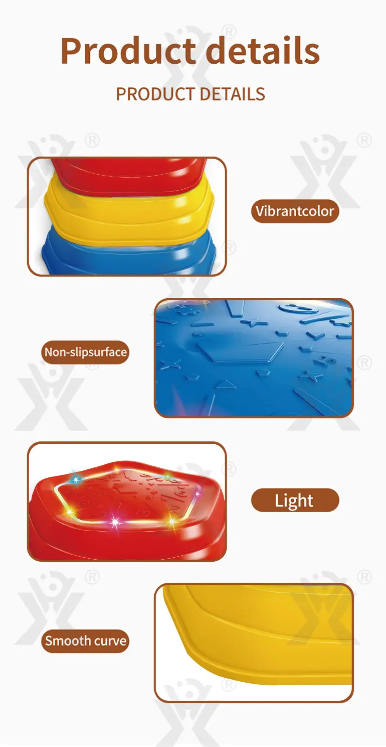 Balance Sensory Stepping Stones Indoor Outdoor Play With Light & Music-Baby Toys Wholesale (TB-5050908) — illustrated product details, panel 4