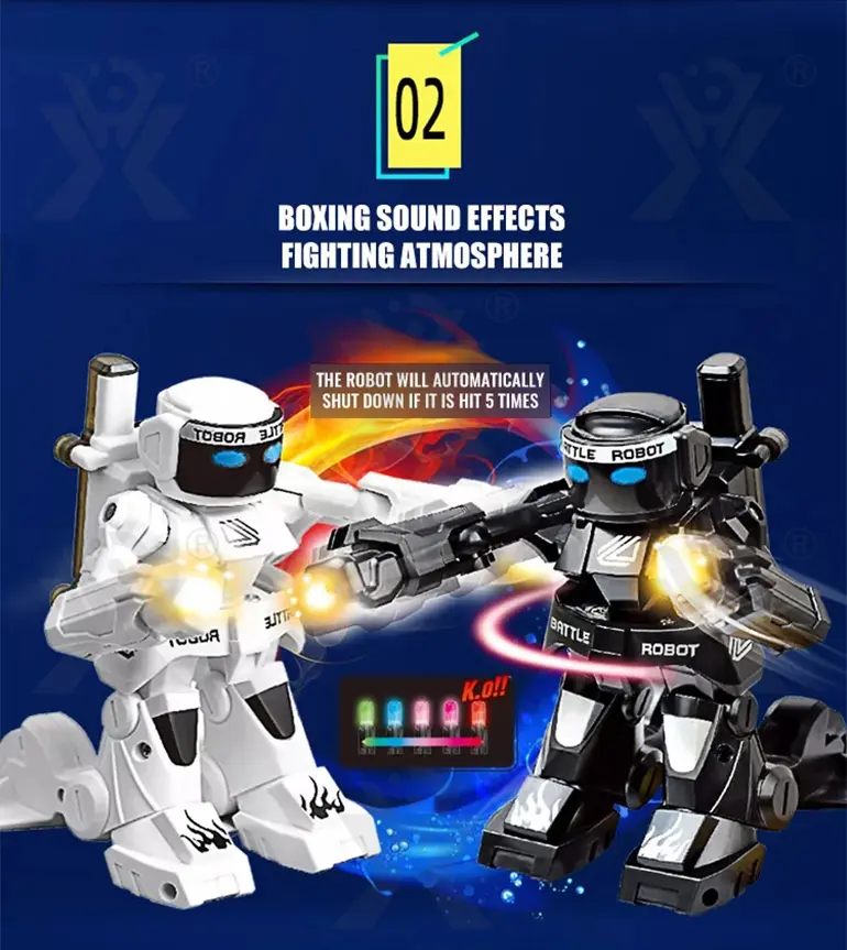 Gesture-Controlled Battle Robot Toy (TB-4475698) — illustrated product details, panel 3