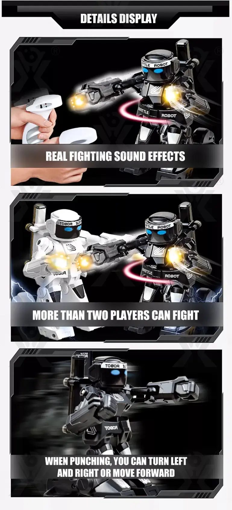 Gesture-Controlled Battle Robot Toy (TB-4475698) — illustrated product details, panel 7