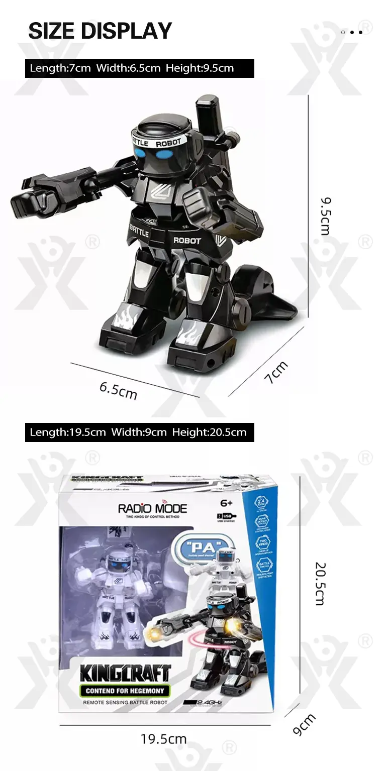 Gesture-Controlled Battle Robot Toy (TB-4475698) — illustrated product details, panel 9