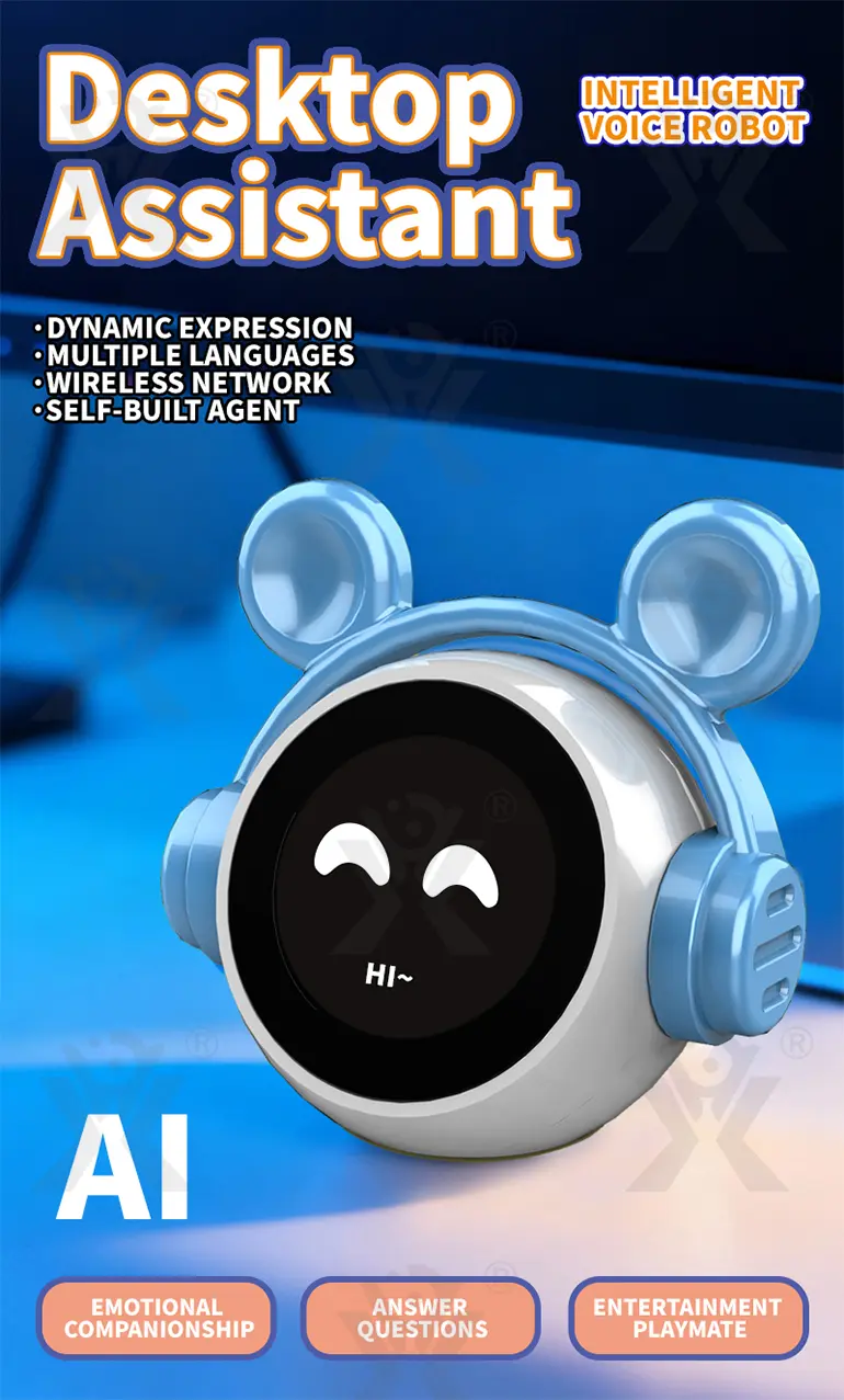 Desk AI Robot Toy (TB-5134891) — illustrated product details, panel 1