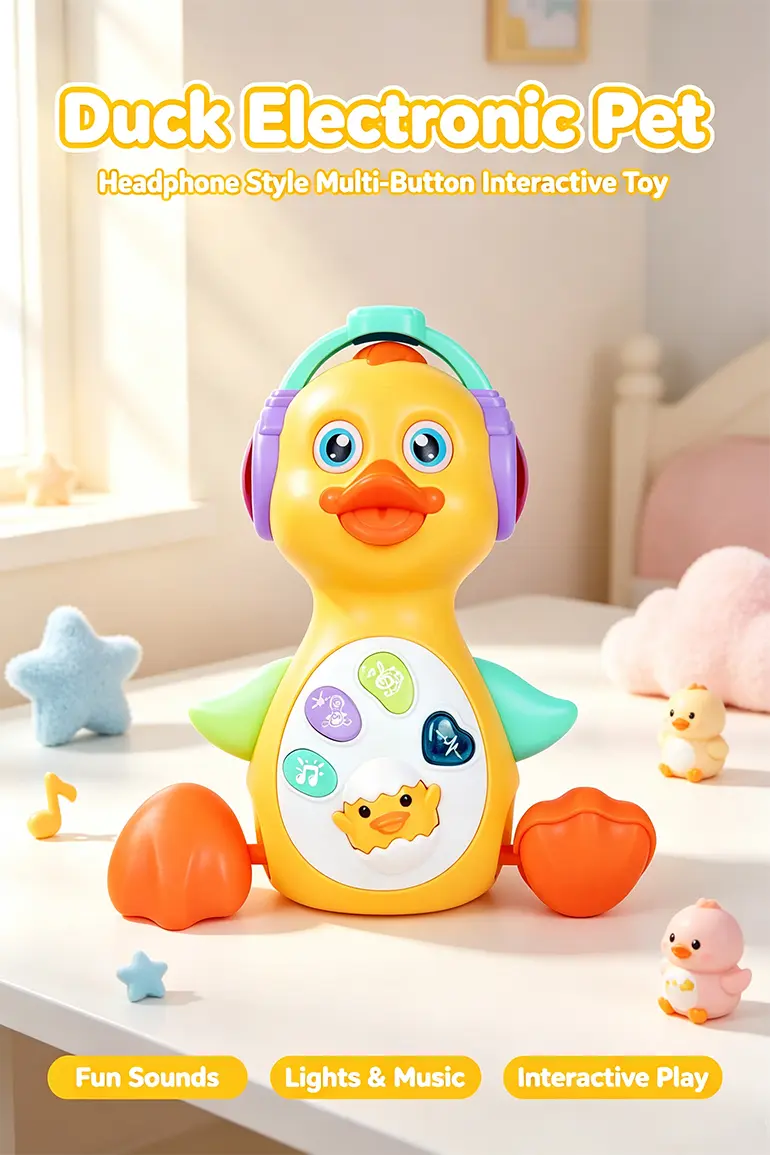 Interactive Dancing Duck Toy, Dual Modes (TB-2327633) — illustrated product details, panel 1