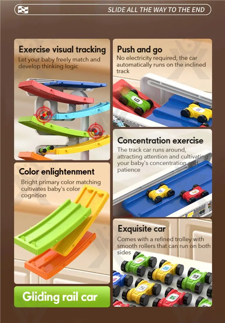 Dual Race Track Car Toy, Bulk Track Toy Supplier (TB-4951951) — illustrated product details, panel 2