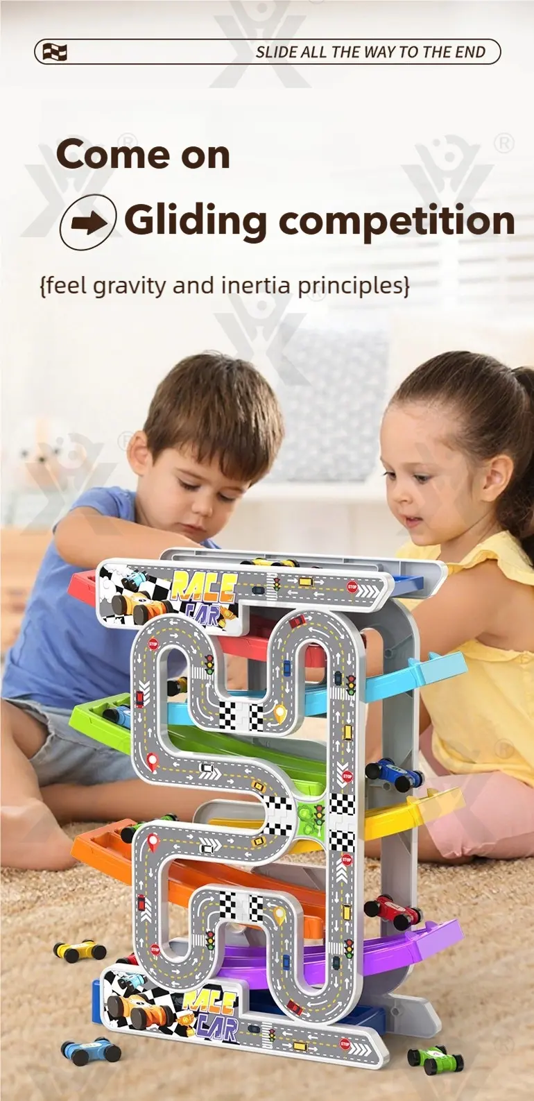 Dual Race Track Car Toy, Bulk Track Toy Supplier (TB-4951951) — illustrated product details, panel 4