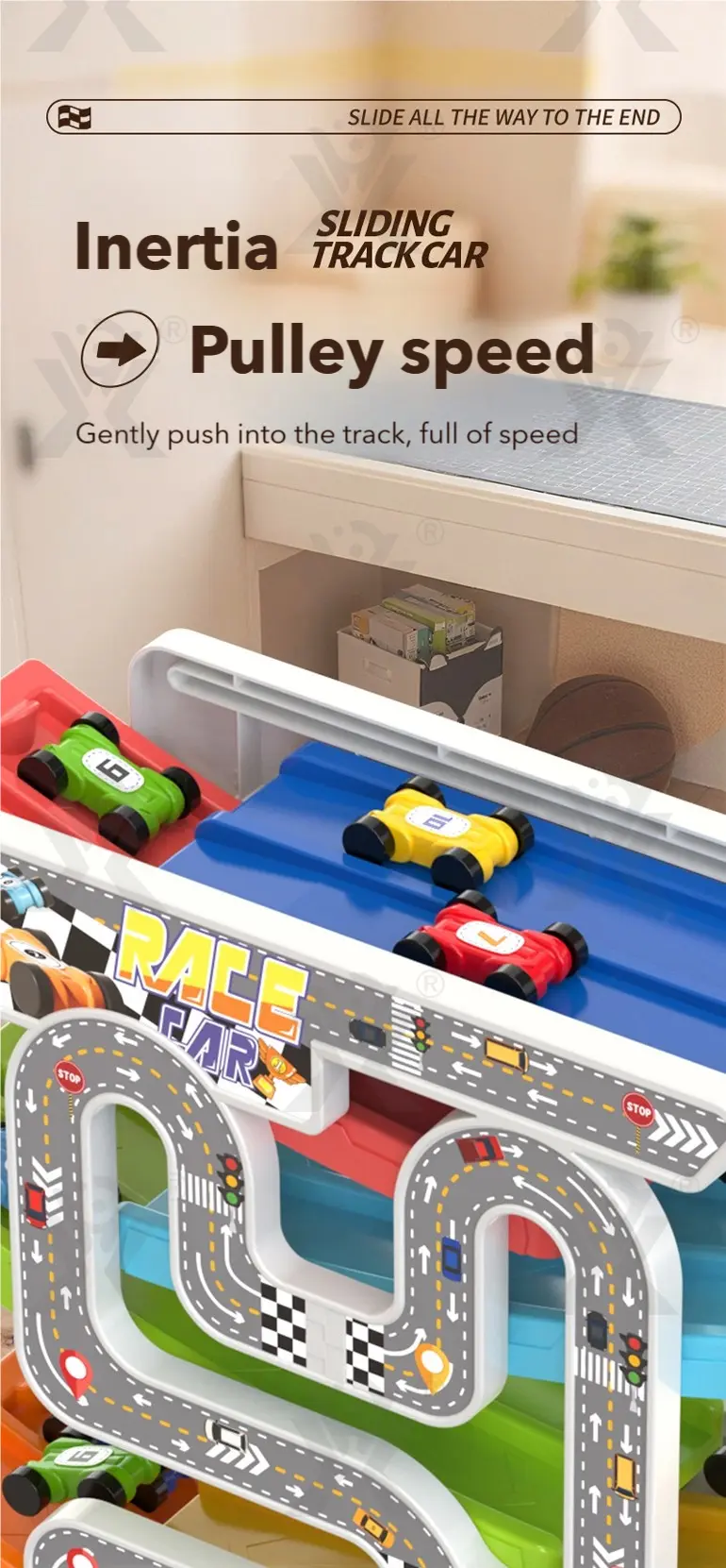 Dual Race Track Car Toy, Bulk Track Toy Supplier (TB-4951951) — illustrated product details, panel 5