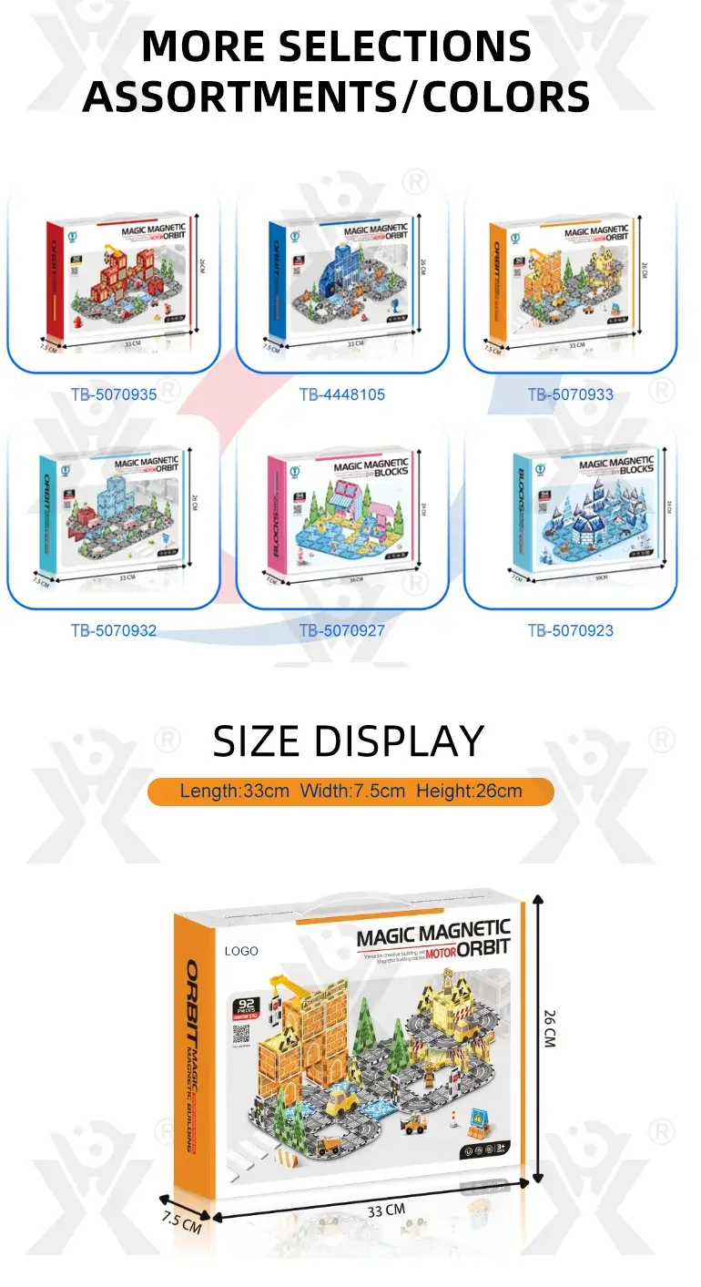 Engineer Magnetic Tile Sets For Kids, STEM Montessori Toy (TB-5070933) — illustrated product details, panel 6