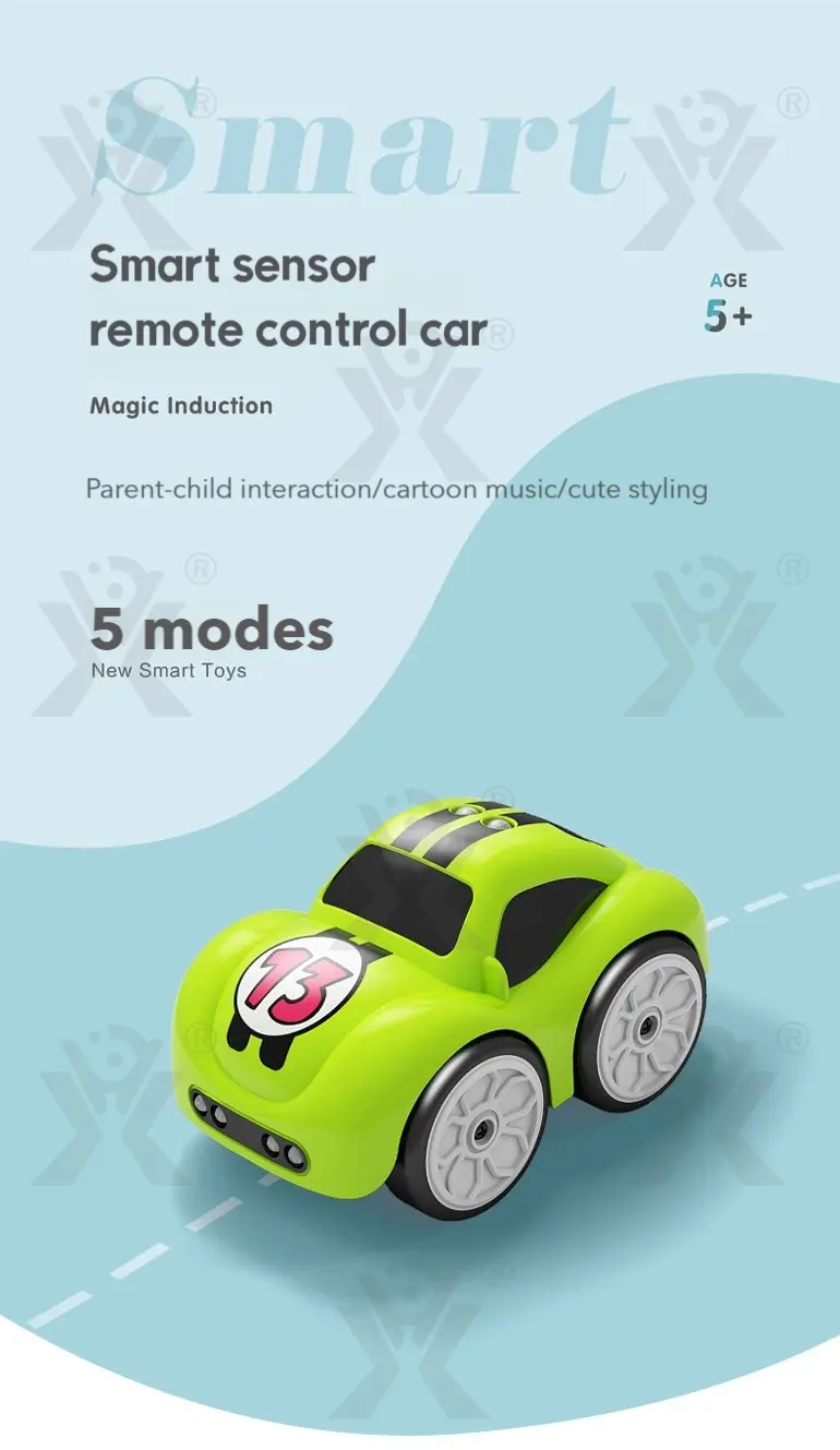 Follow Me Magic Car With Remote Control Functions (TB-5064059) — illustrated product details, panel 1