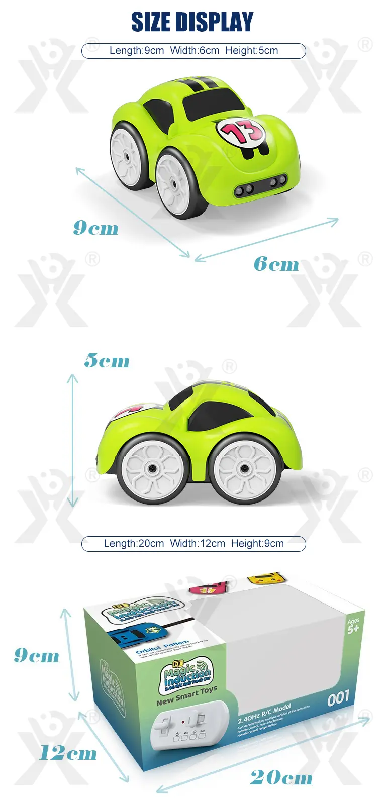 Follow Me Magic Car With Remote Control Functions (TB-5064059) — illustrated product details, panel 11