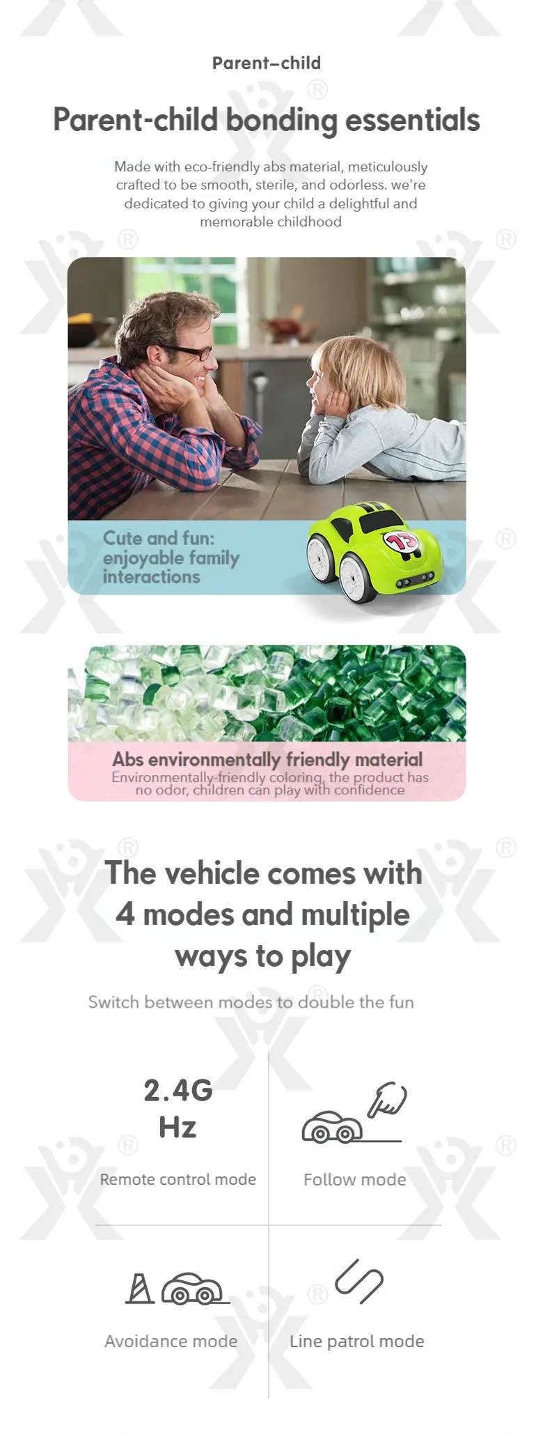Follow Me Magic Car With Remote Control Functions (TB-5064059) — illustrated product details, panel 3