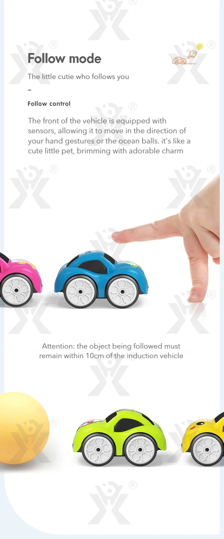 Follow Me Magic Car With Remote Control Functions (TB-5064059) — illustrated product details, panel 7