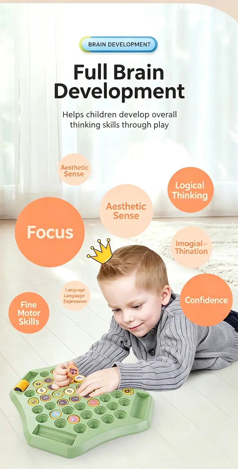 Animal Flip Chess Memory Game, DIY Stickers (TB-4876585) — illustrated product details, panel 5