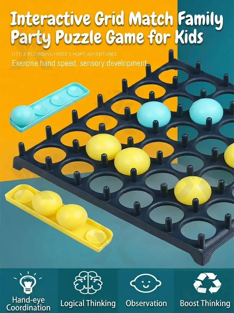 Jumping Ball Tabletop Game, Grid-Matching (TB-1434123) — illustrated product details, panel 1