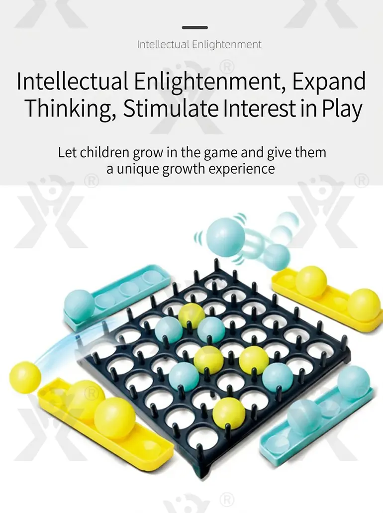 Jumping Ball Tabletop Game, Grid-Matching (TB-1434123) — illustrated product details, panel 2