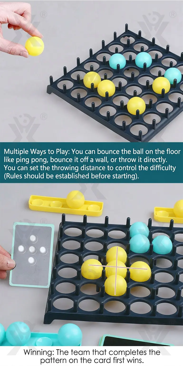 Jumping Ball Tabletop Game, Grid-Matching (TB-1434123) — illustrated product details, panel 5