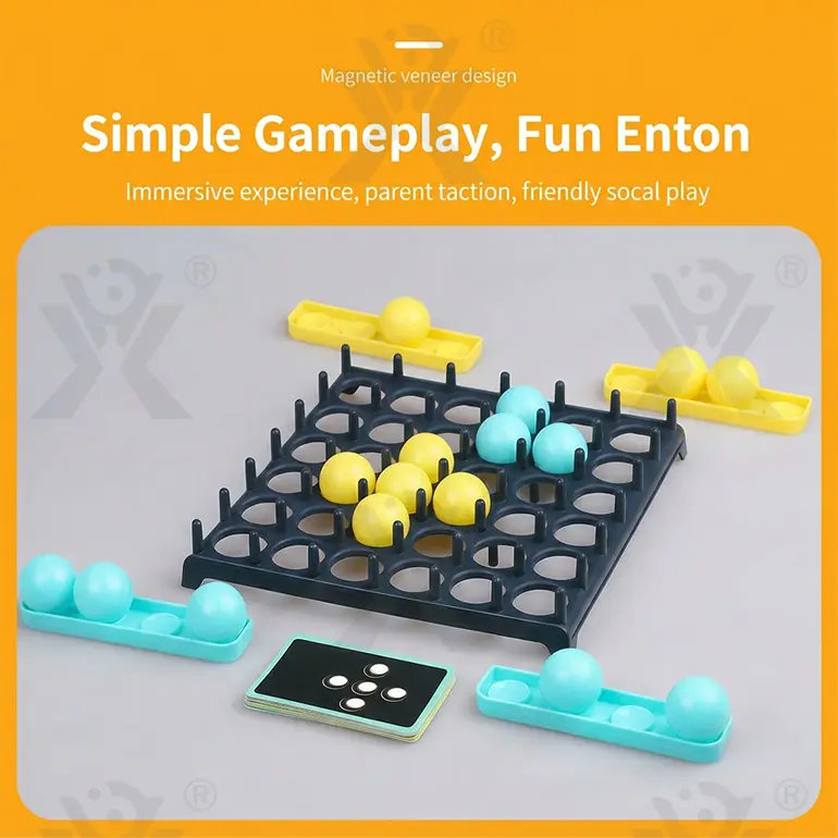 Jumping Ball Tabletop Game, Grid-Matching (TB-1434123) — illustrated product details, panel 6