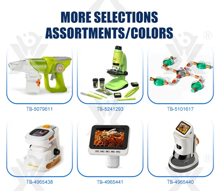 Kids’ Magnetic Microscope Toy, Ultra-High Magnification (TB-4025215) — illustrated product details, panel 8
