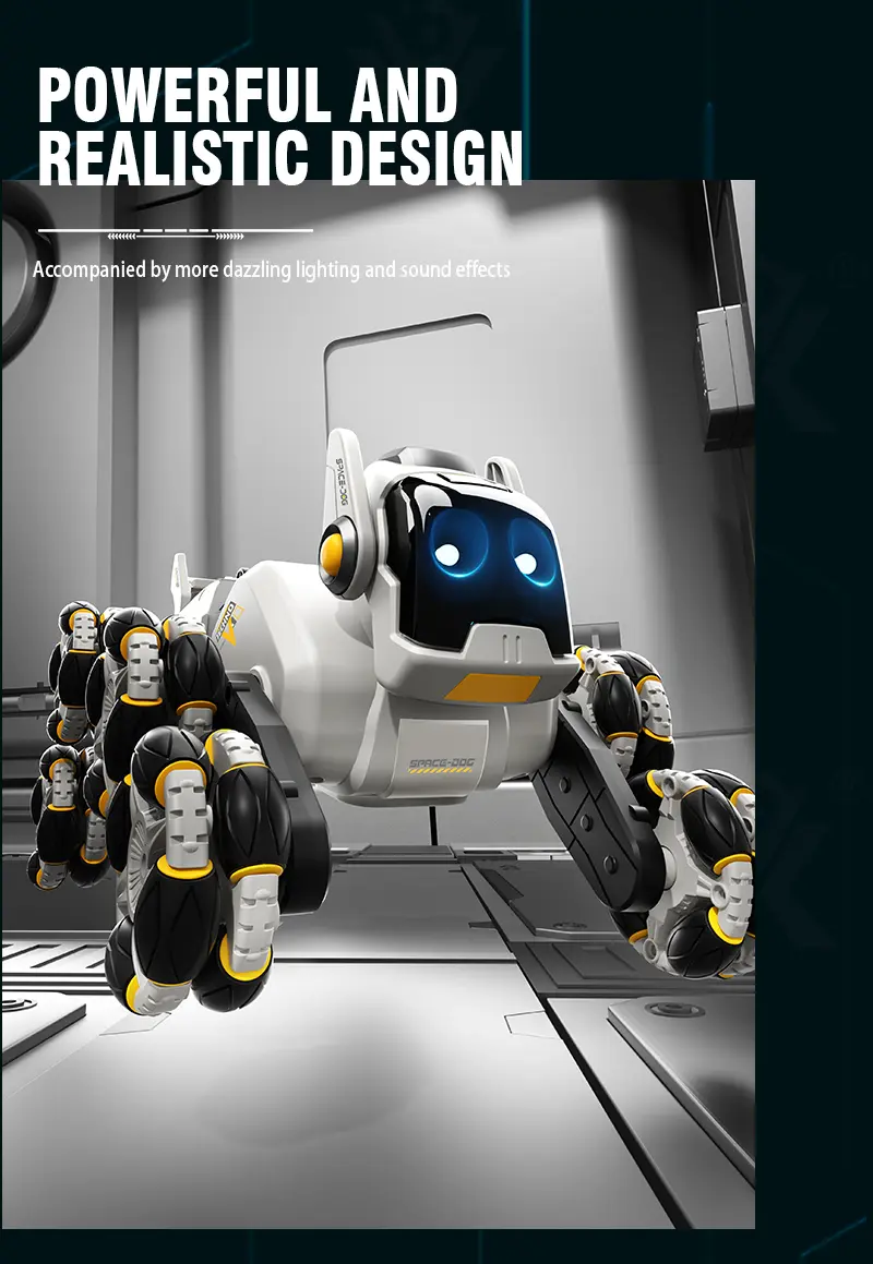 Remote Control 8-Wheel Climbing Mechanical Robot Dog-RC Dog Toy (TB-4485719) — illustrated product details, panel 12