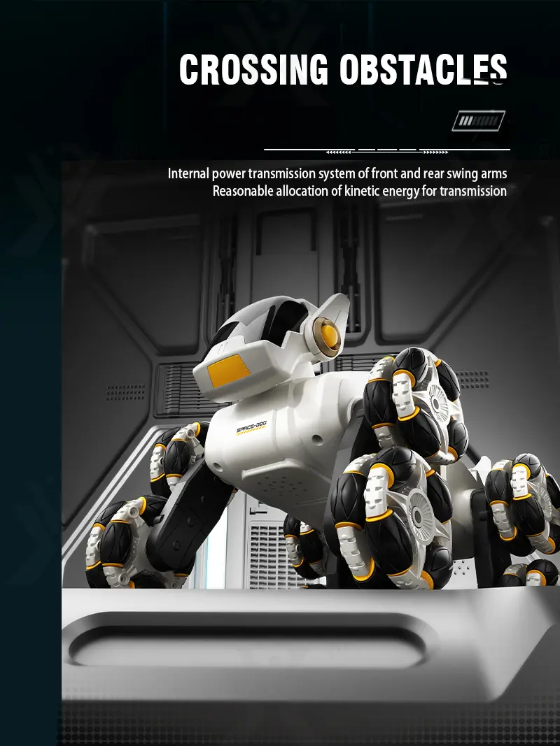 Remote Control 8-Wheel Climbing Mechanical Robot Dog-RC Dog Toy (TB-4485719) — illustrated product details, panel 3