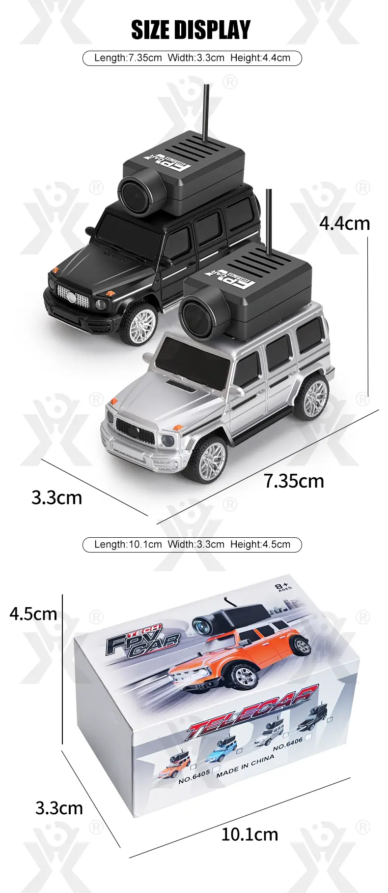 1:64 Scale RC Camera Car, 2.4G APP Control Desktop Car (TB-5126614) — illustrated product details, panel 9