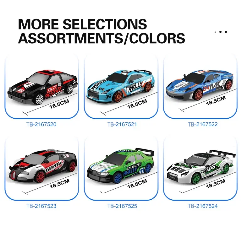 RC Drift Car, 1:24 Scale, 2.4GHz, 4WD (TB-2167524) — illustrated product details, panel 11