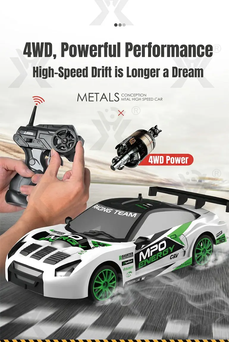 RC Drift Car, 1:24 Scale, 2.4GHz, 4WD (TB-2167524) — illustrated product details, panel 4