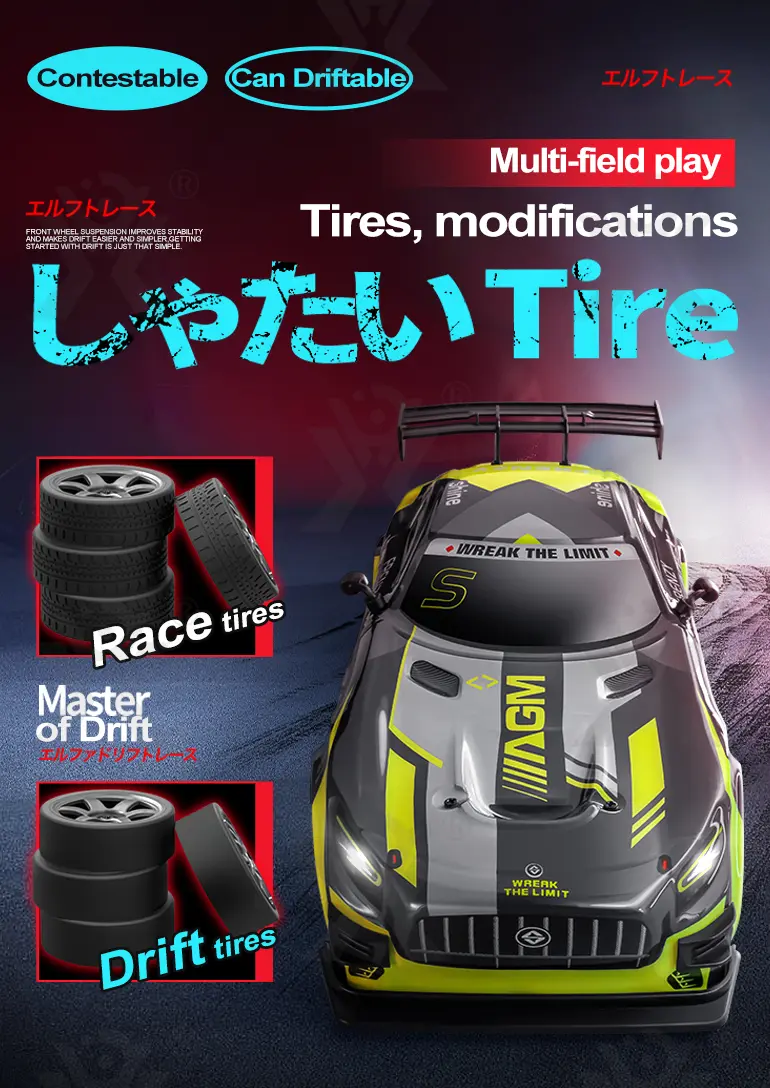 1:16 RC Drift Car, 4WD RC High-Speed Drift Car for Kids, with LED Lights (TB-4497595) — illustrated product details, panel 5