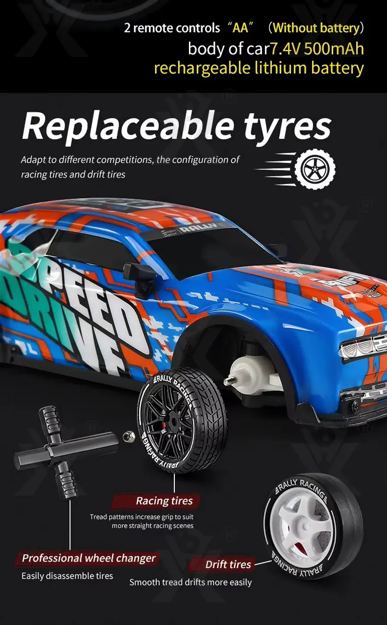 1:16 Four-Way Light RC Racing Car (TB-4256361) — illustrated product details, panel 3