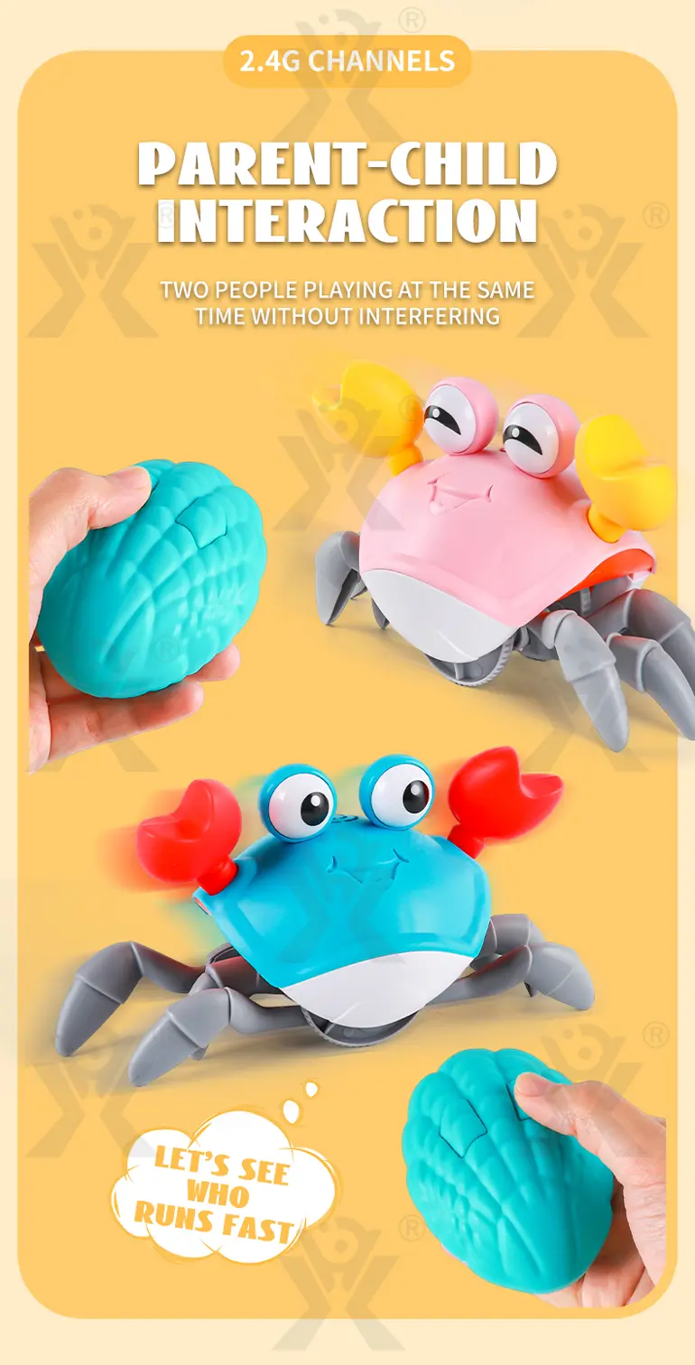 RC Electric Induction Crab with Sound and Light (TB-4907398) — illustrated product details, panel 4