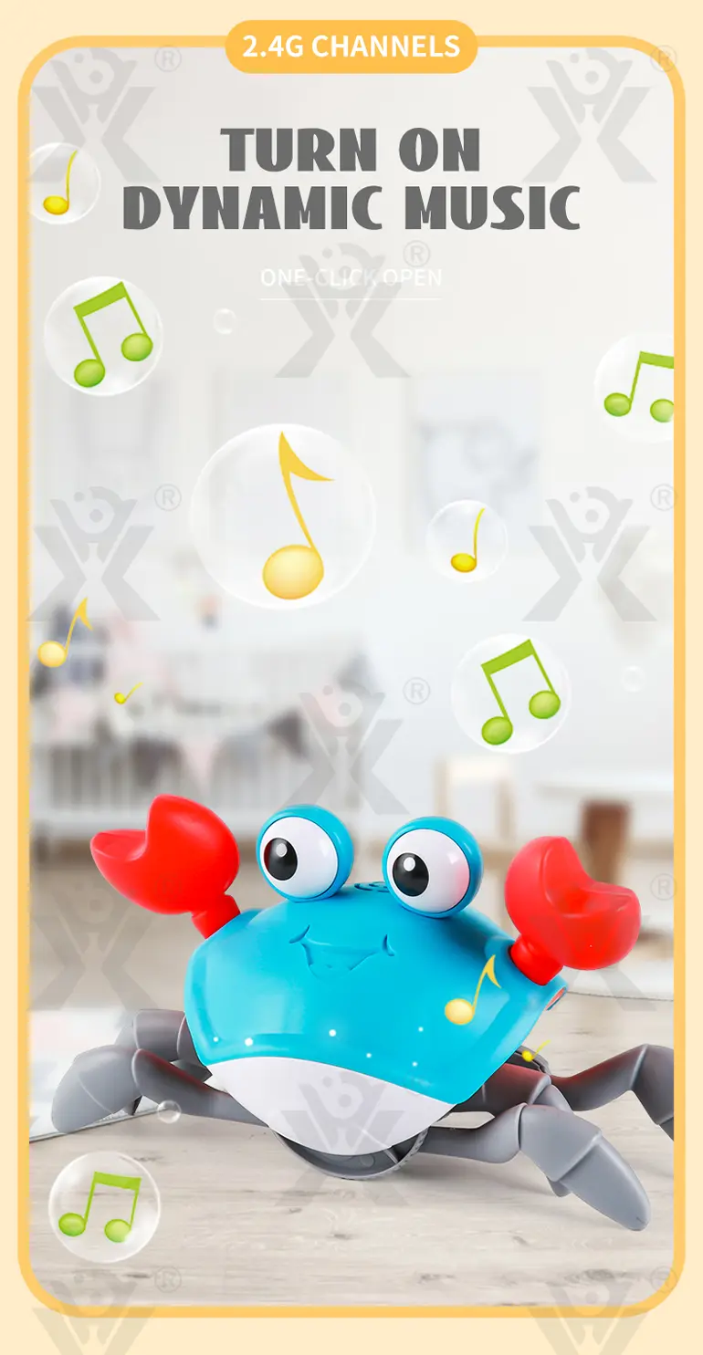RC Electric Induction Crab with Sound and Light (TB-4907398) — illustrated product details, panel 5