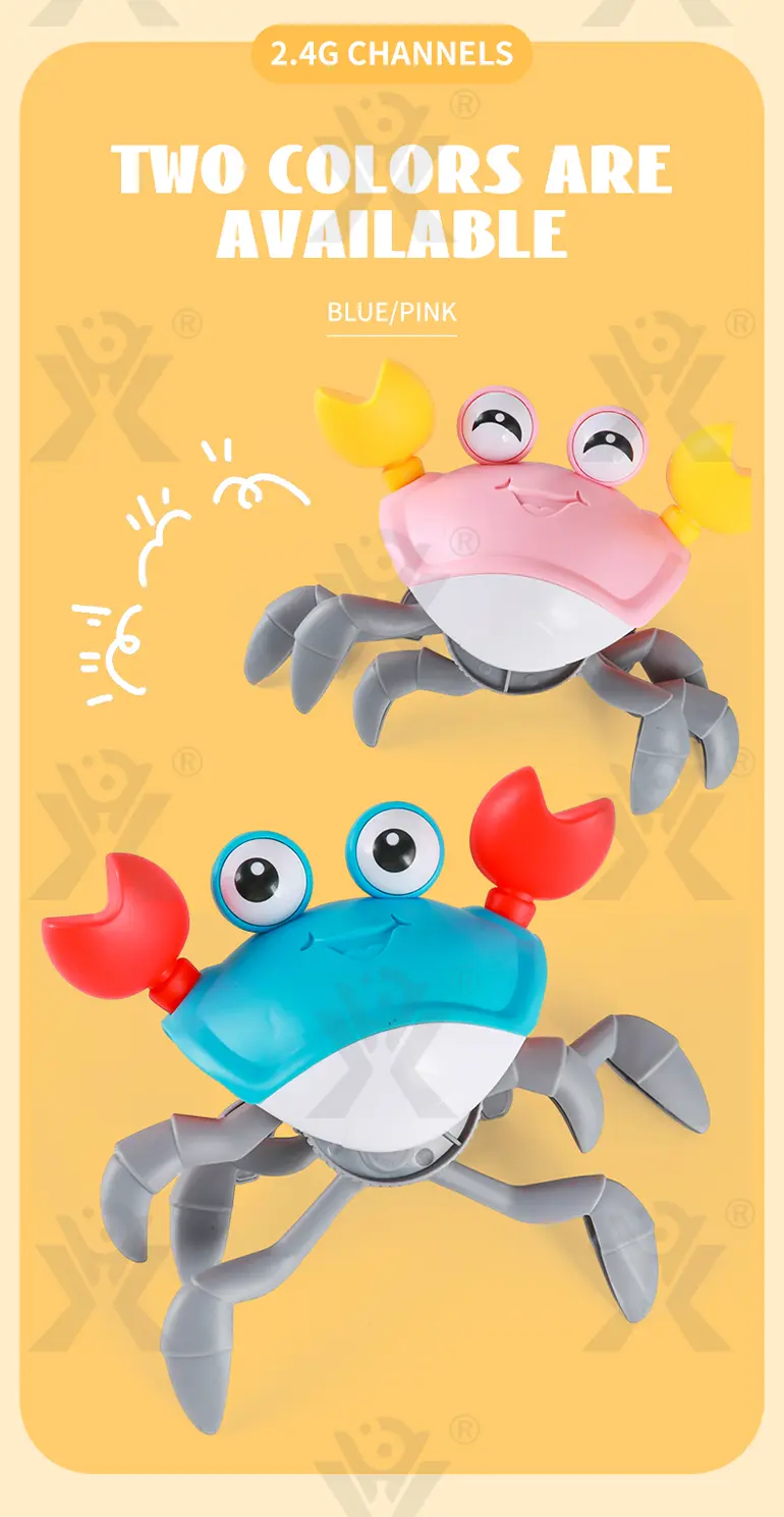 RC Electric Induction Crab with Sound and Light (TB-4907398) — illustrated product details, panel 8