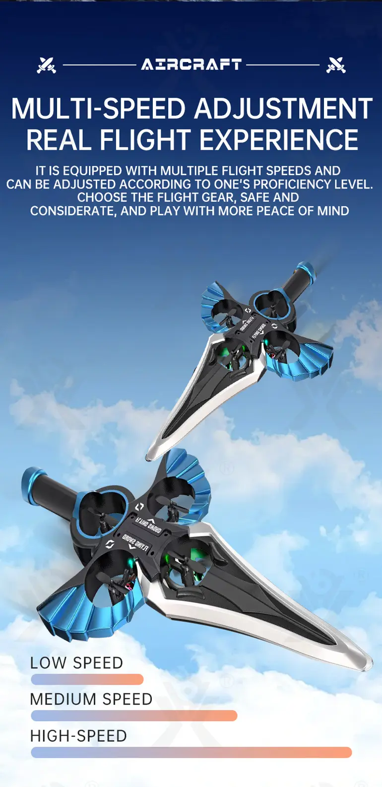 Gesture-Controlled Levitating RC Flying Sword Toy-RC Toys Wholesale Suppliers (TB-5025485) — illustrated product details, panel 5