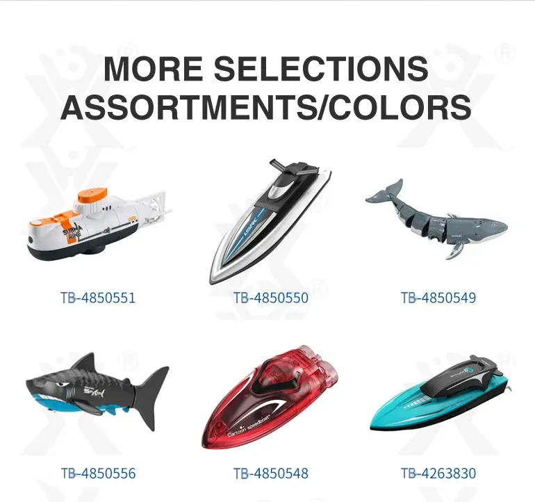 RC Submarine Toy Remote Control Boat, Underwater Diving Waterproof RC Toy Submarine (TB-4850551) — illustrated product details, panel 8