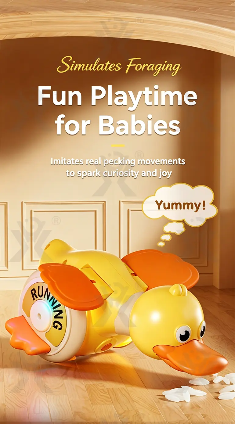 360 Degree Rotating Electric Duck Toy (TB-5303249) — illustrated product details, panel 4