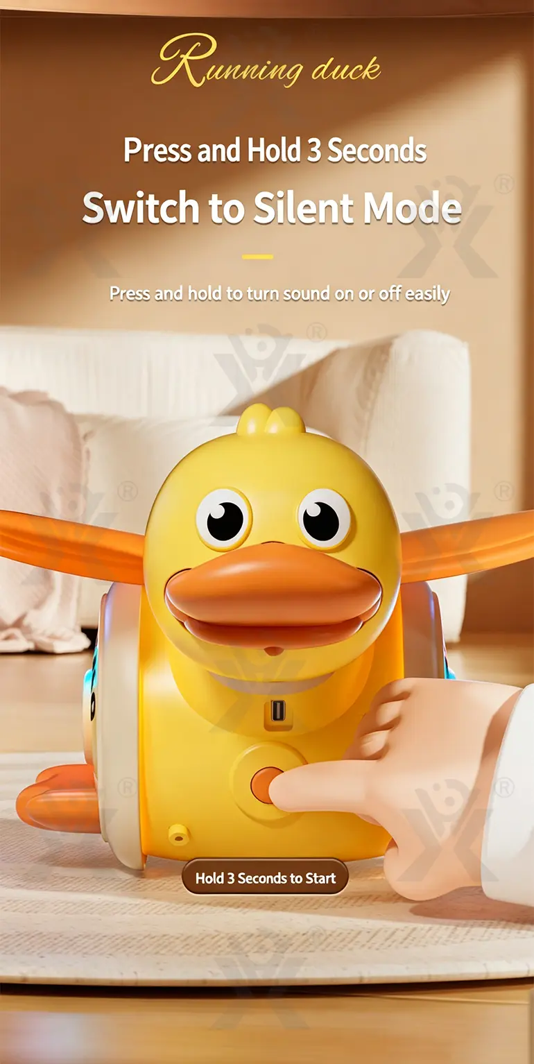 360 Degree Rotating Electric Duck Toy (TB-5303249) — illustrated product details, panel 8