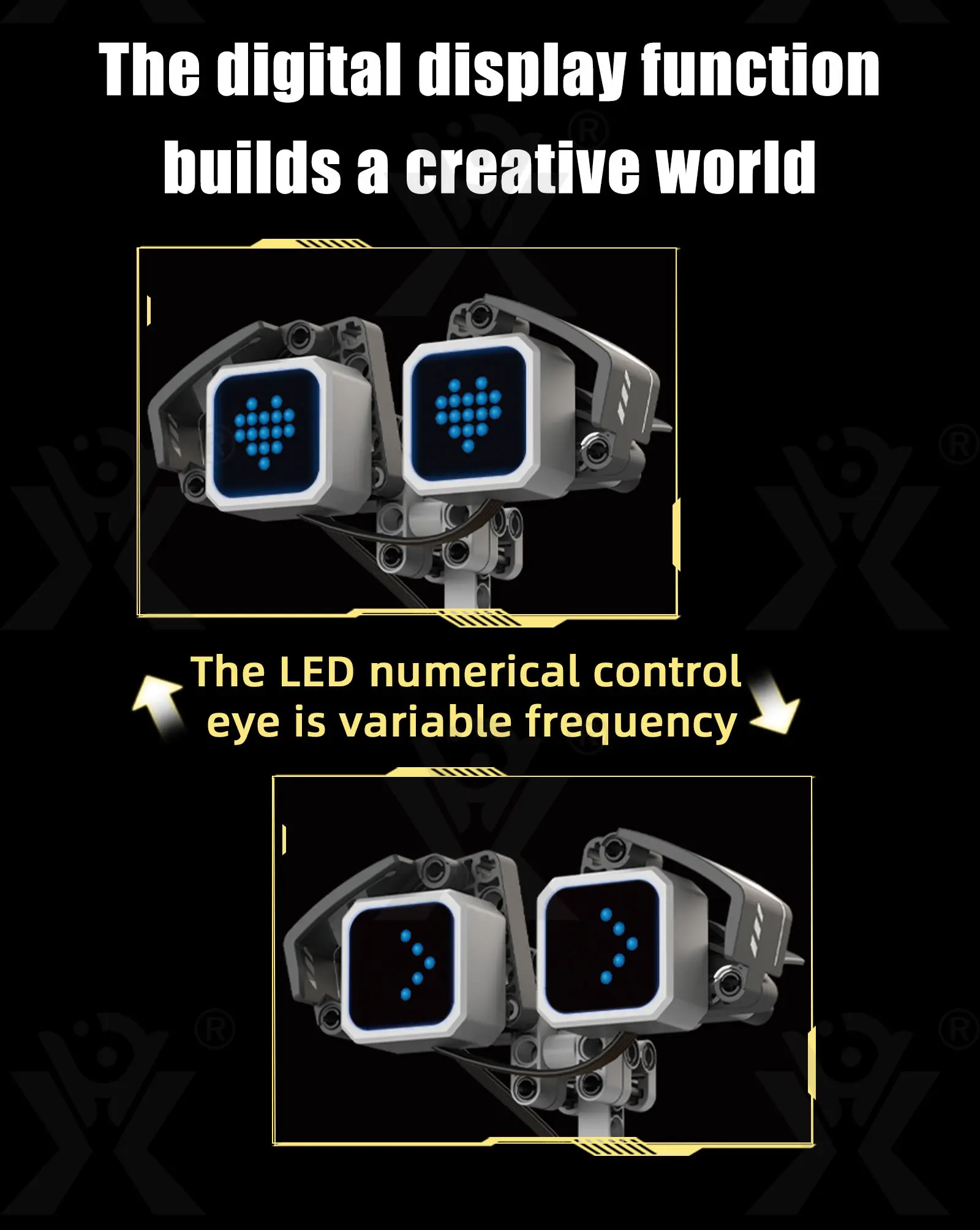 STEM Robot Building Kit, 5-in-1 Robot, Programmable, Remote & App Control (TB-5063053) — illustrated product details, panel 10