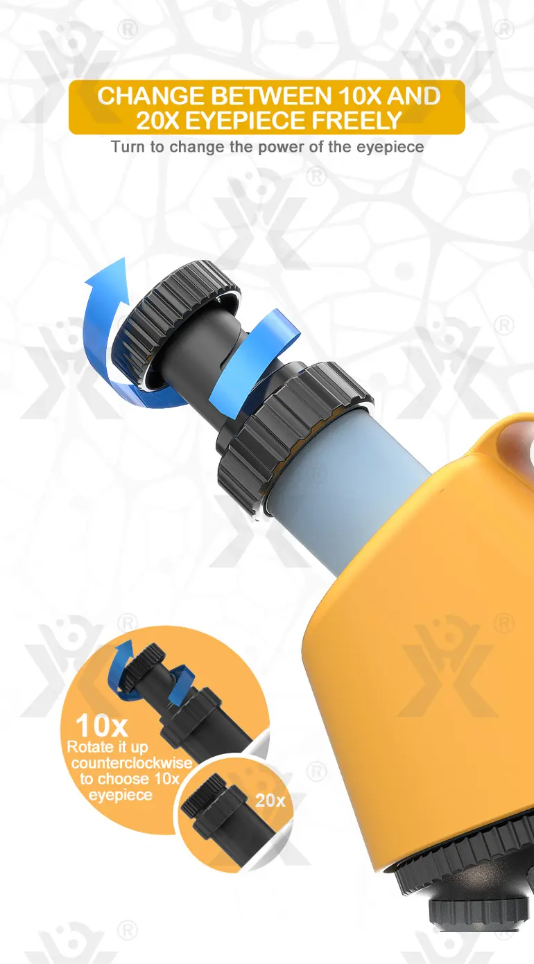 Scientific Microscope Toy, LED 100X-1200X Magnification (TB-1672615) — illustrated product details, panel 4