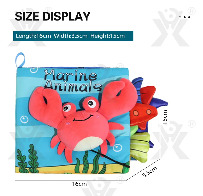 Animal Soft Books with Crinkle Tails, Early Education Toy Supplies (TB-4498617) — illustrated product details, panel 10