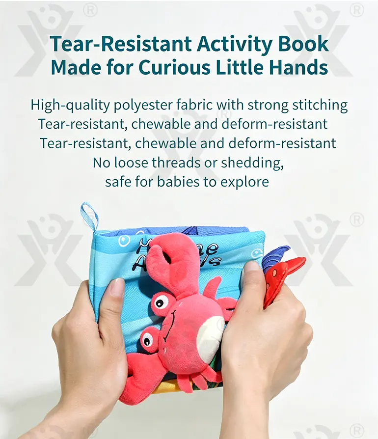 Animal Soft Books with Crinkle Tails, Early Education Toy Supplies (TB-4498617) — illustrated product details, panel 8