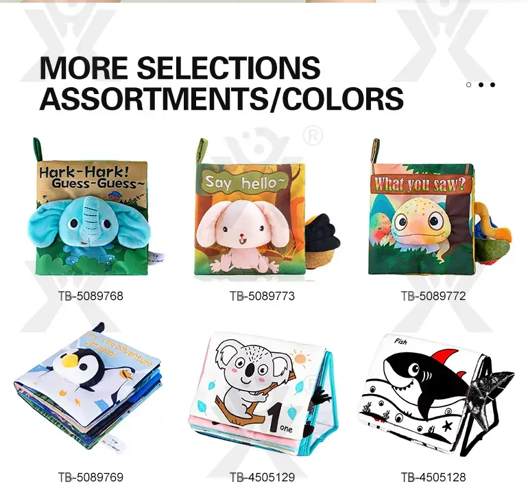 Animal Soft Books with Crinkle Tails, Early Education Toy Supplies (TB-4498617) — illustrated product details, panel 9