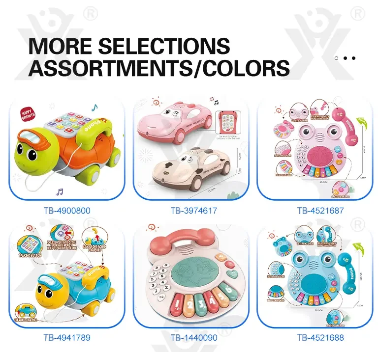 Cartoon Turtle Pull String Phone Toy, CE-Certified Baby Phone Toy Supply (TB-4900800) — illustrated product details, panel 7